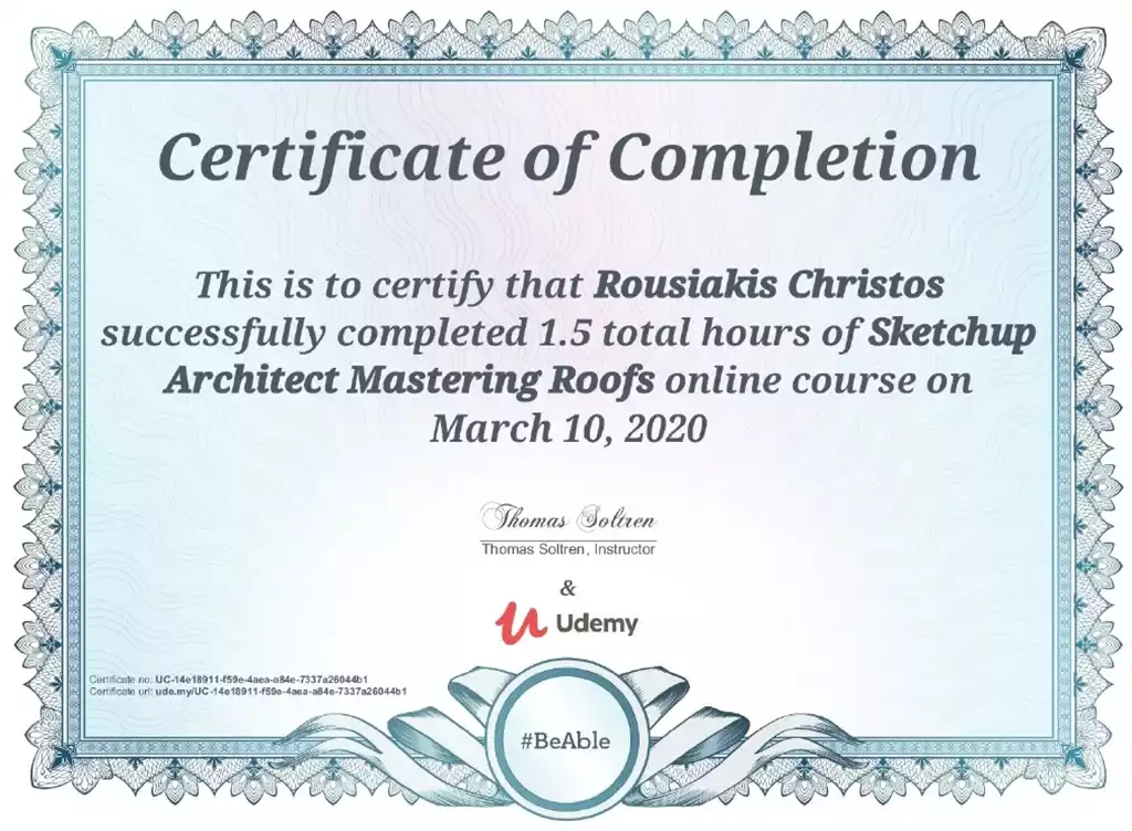 Certificate-Tile Roofs-keramoskepes-Architect Mastering Roofs